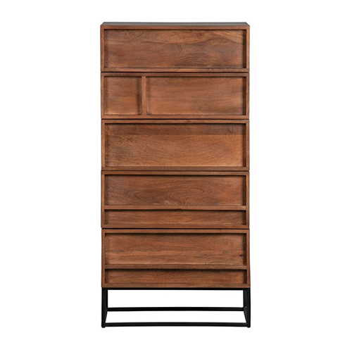 Commode en manguier 5 tiroirs - Forrest