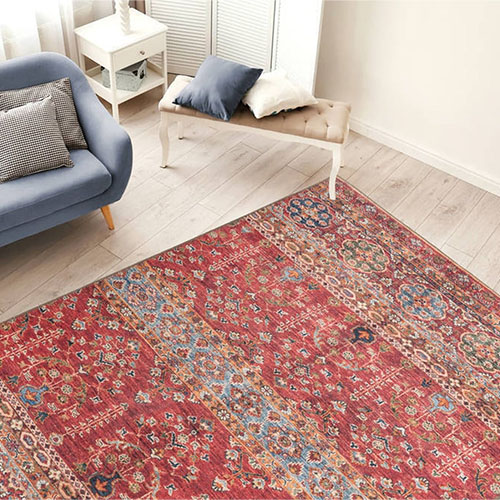 Tapis imprimé numérique red 120x170cm - Collection Jacob