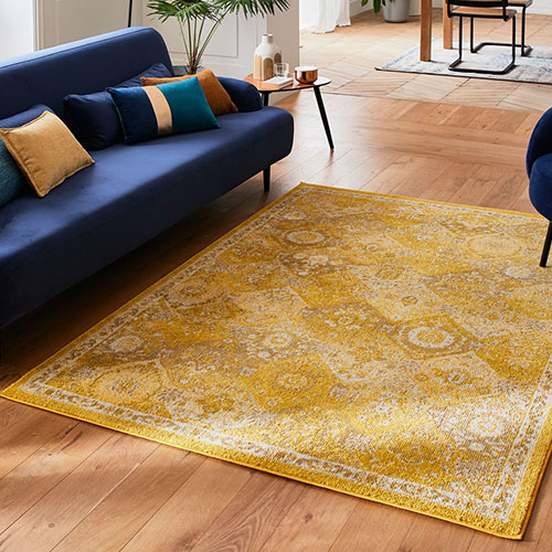 Tapis vintage Jaune 120x160cm - Rhys