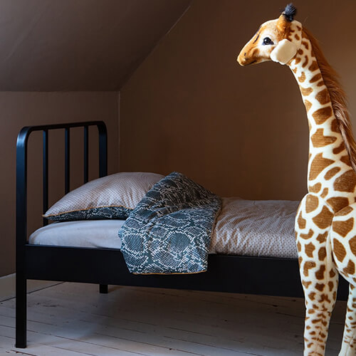 Lit enfant 90x200 en métal noir - Mees
