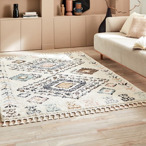 Tapis berbère crème 160 x 230 cm - Shiny