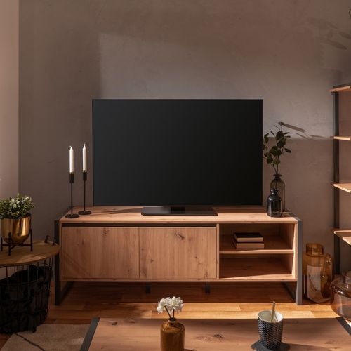 Meuble TV effet chêne - Nora
