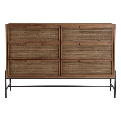 Commode 6 tiroirs en bois de teck recyclé SIXTINE