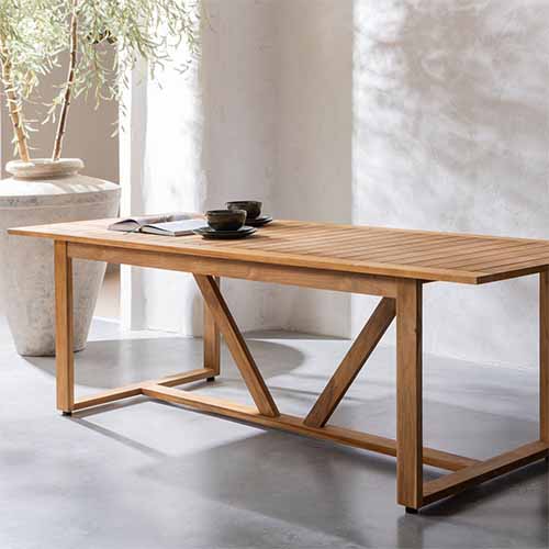 Table de jardin en teck 240 cm - Beaver