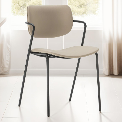 Lot de 2 chaises en simili cuir - Skandi