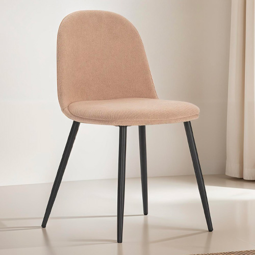Lot de 4 chaises en tissu rose pâle - Haven