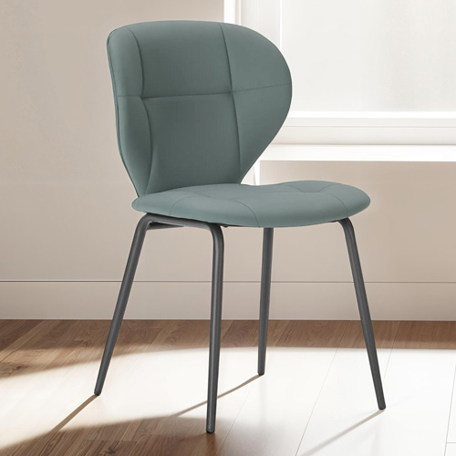 Lot de 2 chaises en tissu vert - Svea