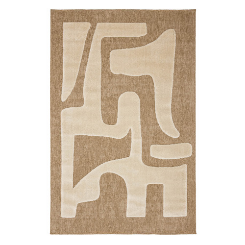 Tapis abstrait minimaliste blanc 80x150 cm - Fallon