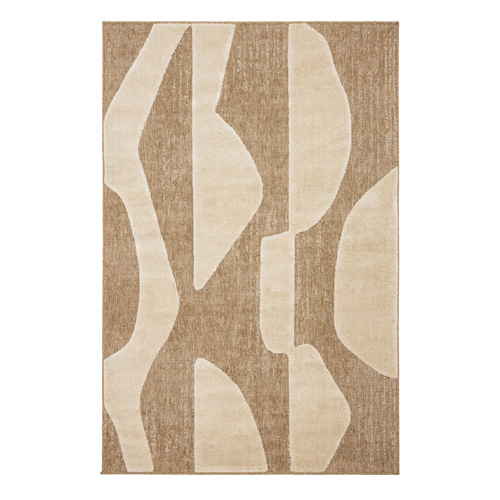 Tapis géométrique abstrait blanc 200x290 cm - Briar