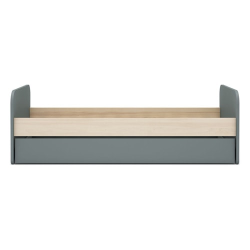 Lit gigogne enfant 90x190 cm à tiroir en bois vert kaki - Elise