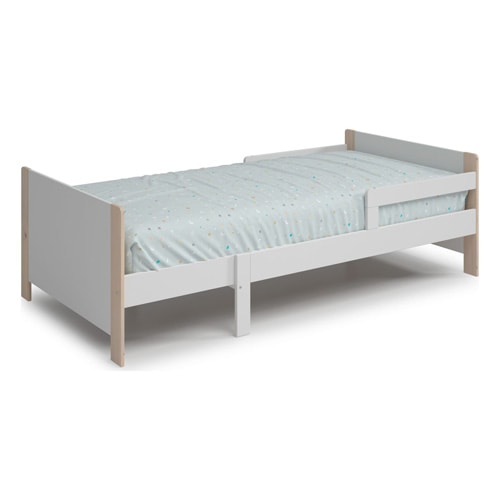 Lit enfant evolutif 90x140/190 cm en bois blanc - Luan