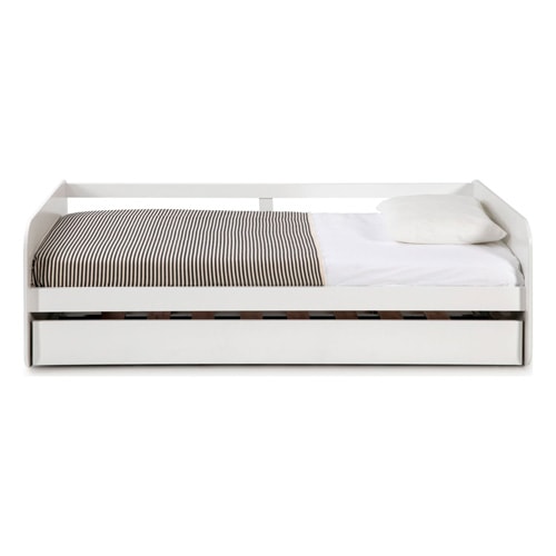 Lit gigogne enfant 90x190 cm en bois blanc - Felix