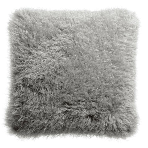 Coussin carré gris écume 45 x 45 - Betani