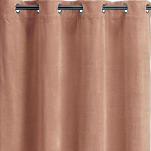 Rideau en velours rose épice 140x280 cm - Elise