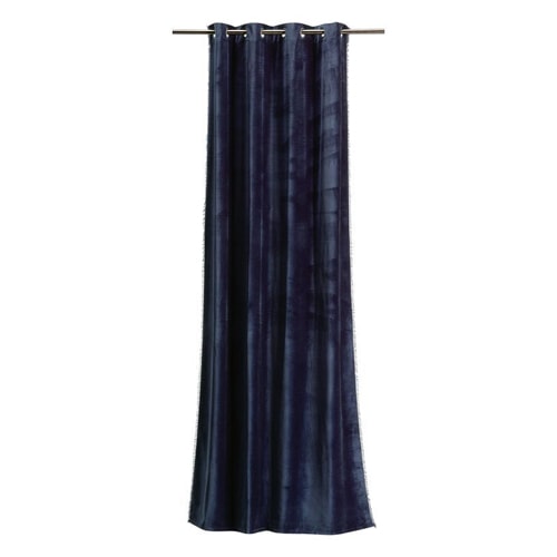 Rideau en velours bleu marine 135 x 280 cm - Fara