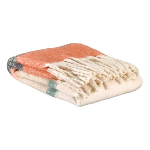 Plaid multicolore châtaigne 130 x 160 cm - Isabel