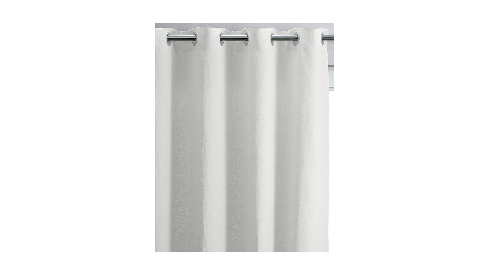 Rideau en lin blanc 140 x 280 cm - Zeff