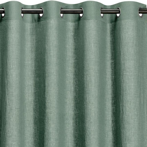 Rideau en lin vert thym 140 x 280 cm - Zeff