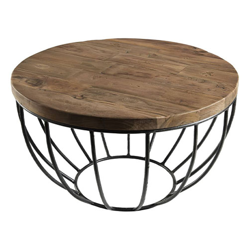 Gøran - Table basse coque noire 60 x 60 cm