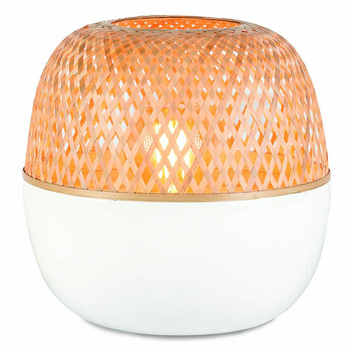 Lampe de table ronde en bambou L - Collection Mekong - Good&Mojo