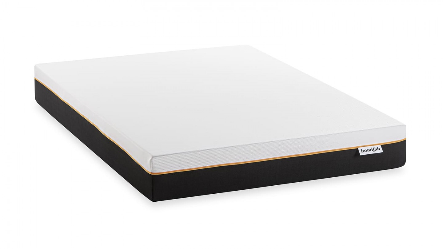 Matelas 140x190 cm mousse haute densité - 22 cm - Dual Confort