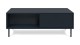 Table basse 2 tiroirs 2 niches bleu marine - Agata
