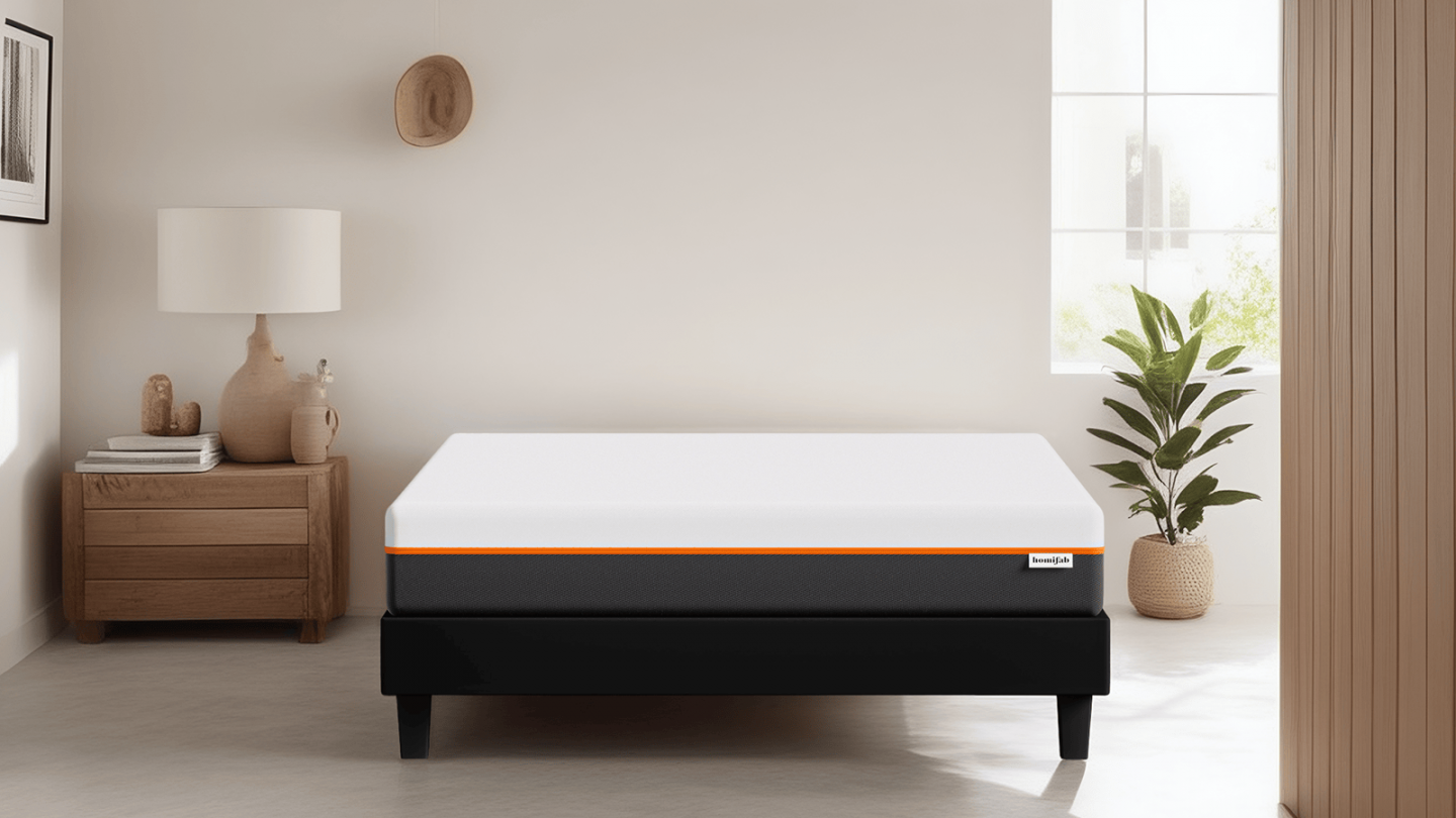 Matelas 140x190 cm mousse haute densité - 22 cm - Dual Confort