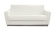 Canapé convertible 3 places en tissu bouclette beige - Ouverture express - Couchage quotidien - Leandro
