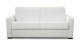 Canapé convertible 3 places en tissu bouclette beige - Ouverture express - Couchage quotidien - Paloma