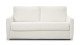 Canapé convertible 3 places en tissu bouclette beige - Ouverture express - Couchage quotidien - Bianca