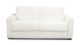 Canapé convertible 3 places en tissu bouclette beige - Ouverture express - Couchage quotidien - Andrea
