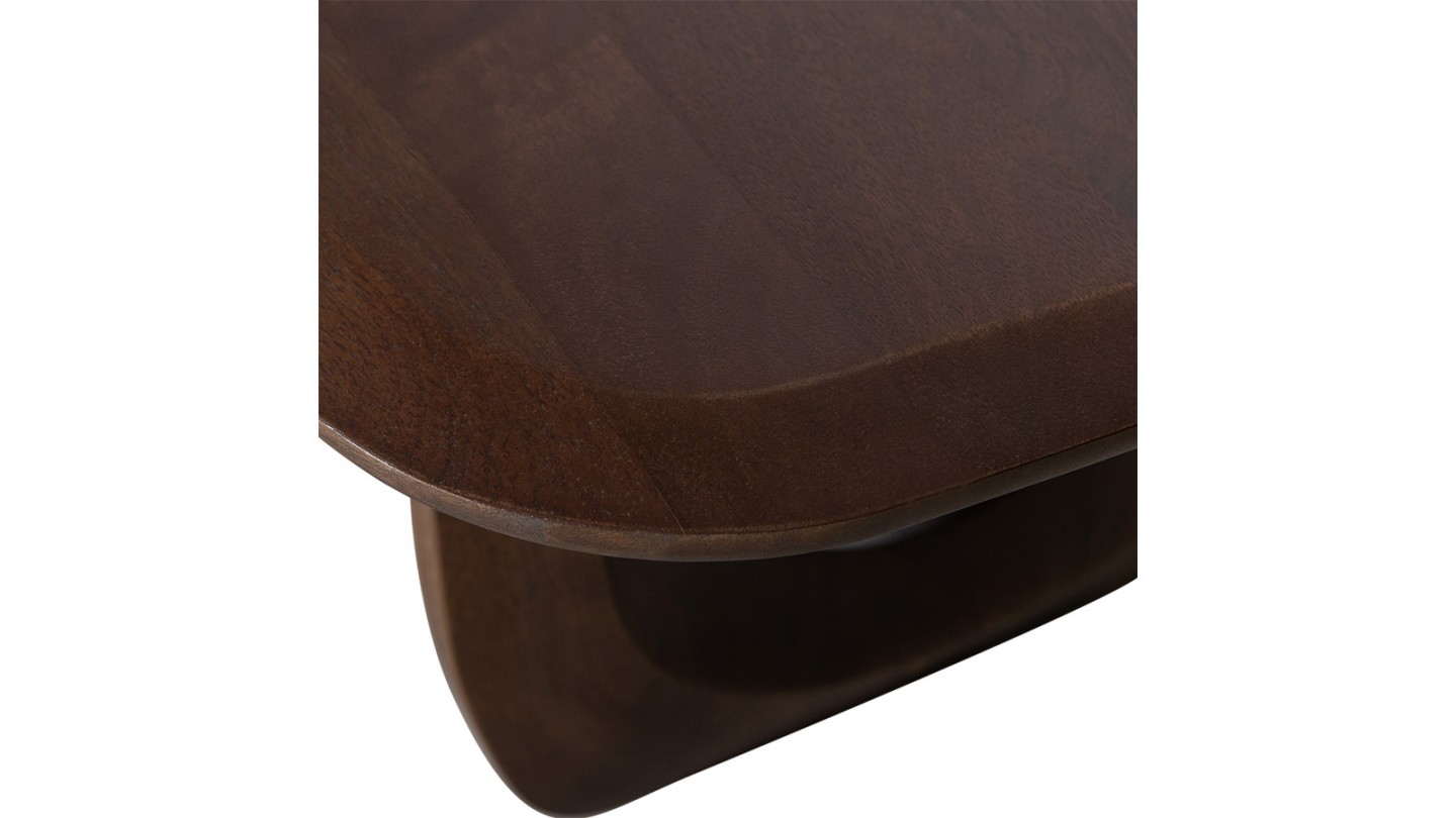 Table basse organique en bois de manguier 120 cm - Frequent