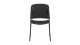 Lot de 2 chaises de jardin sans accoudoirs en corde et aluminium noir - Taku