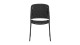 Lot de 2 chaises de jardin sans accoudoirs en corde et aluminium noir - Taku