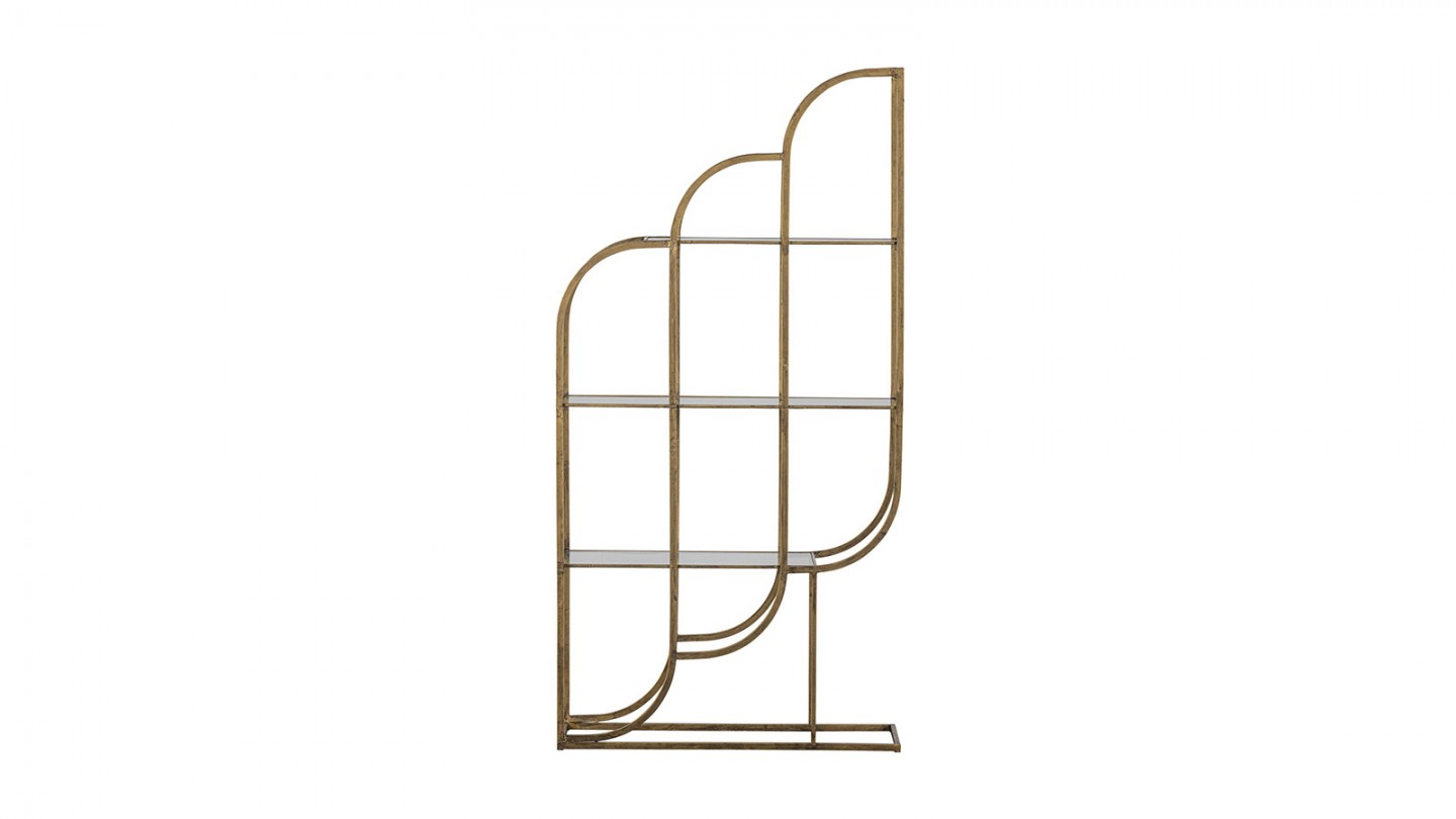 Etagère graphique en laiton 96cm - Intense