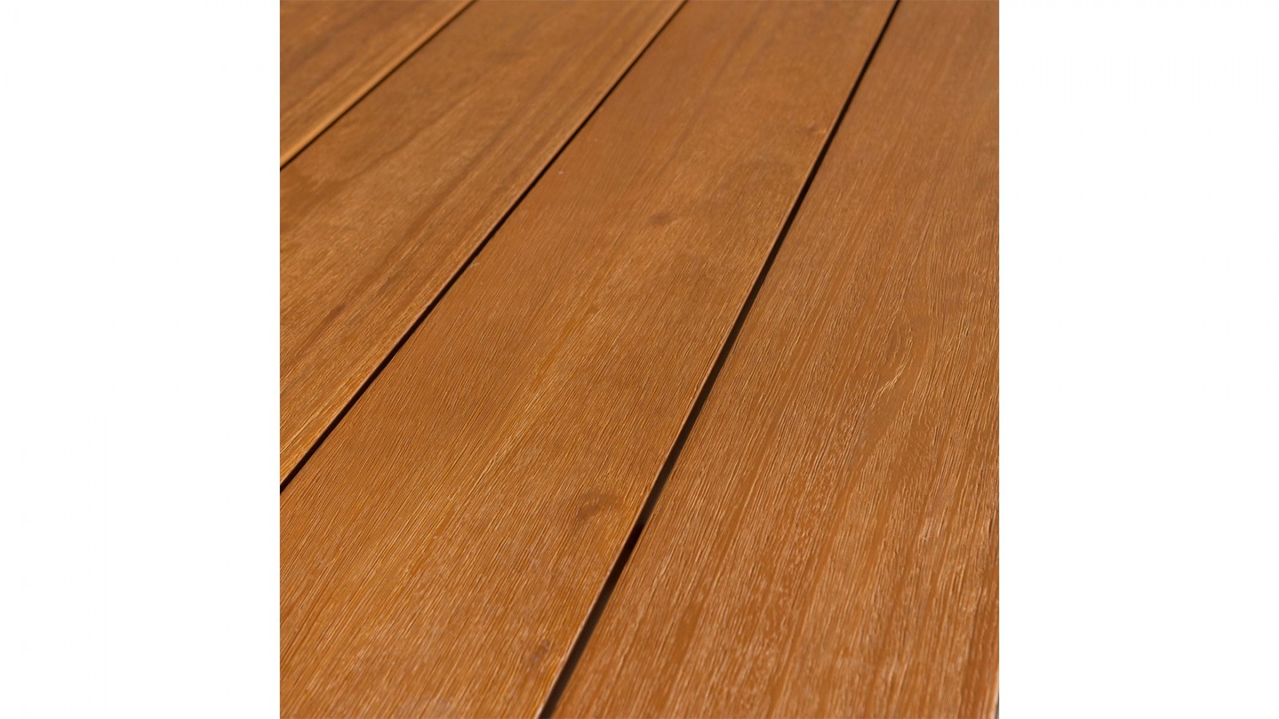 Table de jardin sur roulettes en bois eucalyptus 220cm - Blue Sky