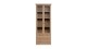 Vaisselier 2 portes vitrées 2 tiroirs effet chêne 80 cm - Saga