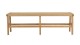 Banc de jardin 3 places teck assise rotin synthétique beige - Valeria