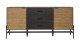 Buffet 3 tiroirs 2 portes en pin pieds métal 165 cm - Charlie