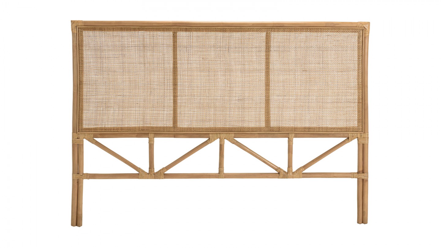 Tête de lit en cannage et rotin 140/160cm - Kally