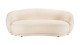 Canapé 3 places en tissu bouclette beige - Leopold