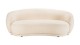 Canapé 3 places en tissu bouclette beige - Leopold