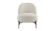 Fauteuil en velours côtelé beige - Basile