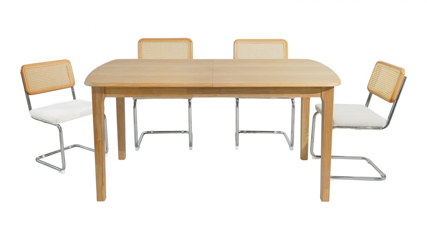 Table à manger extensible en bois 160/200 cm - Moris
