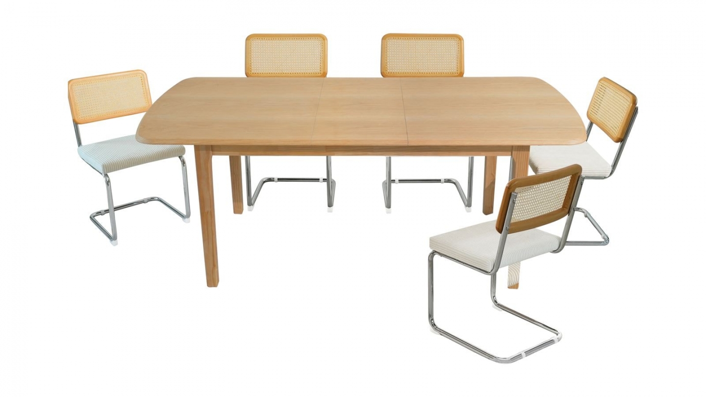 Table à manger extensible en bois 160/200 cm - Moris