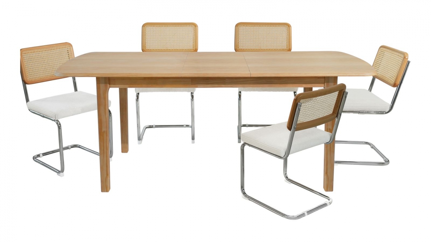 Table à manger extensible en bois 160/200 cm - Moris