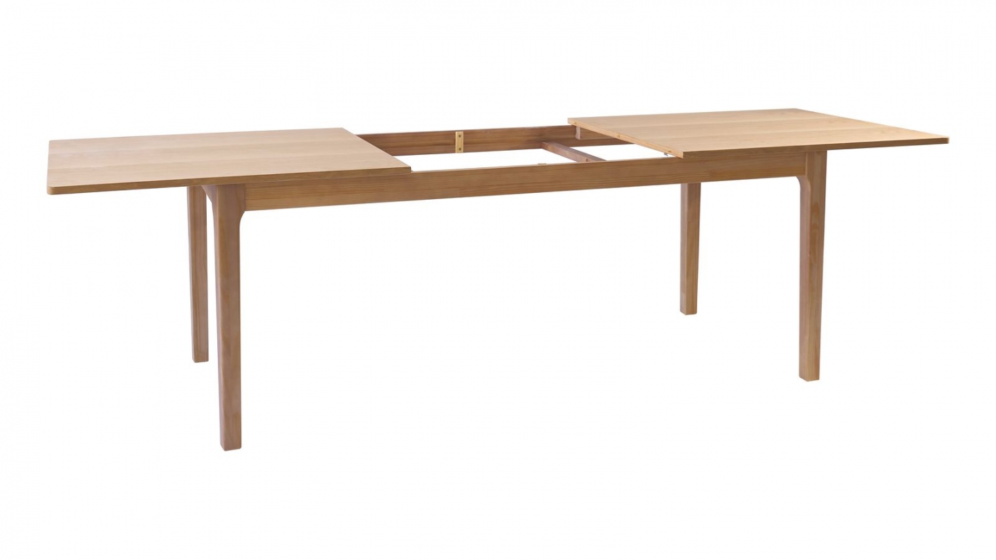 Table à manger extensible effet bois 180/260 cm - Polly