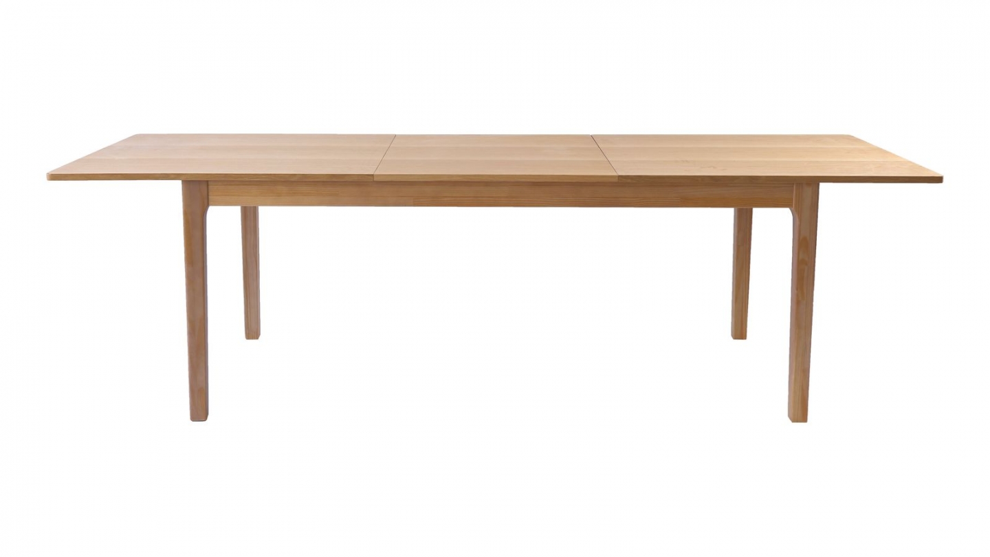 Table à manger extensible effet bois 180/260 cm - Polly