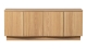 Meuble TV 4 portes en bois FSC 133 cm - Zuma