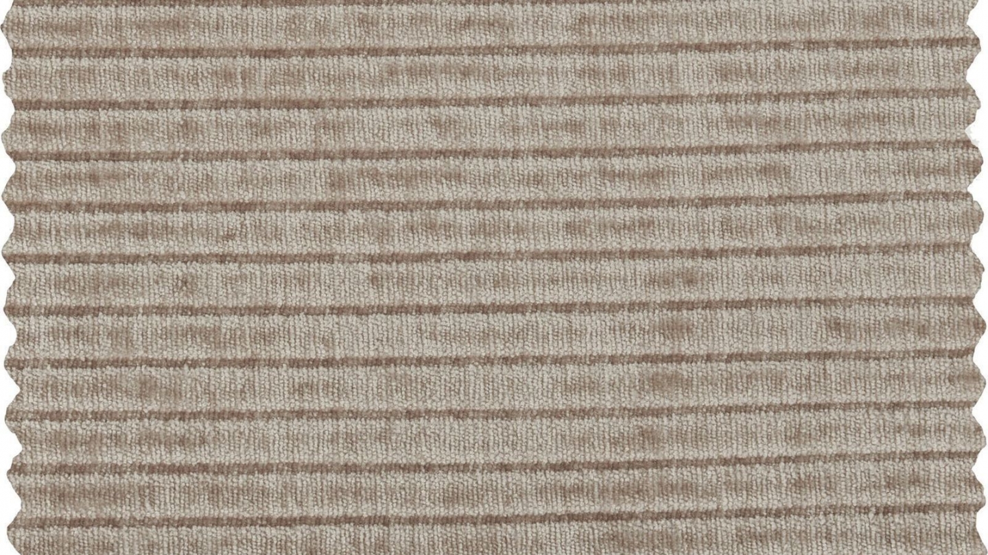 Fauteuil pivotant en velours côtelé beige - Mojo